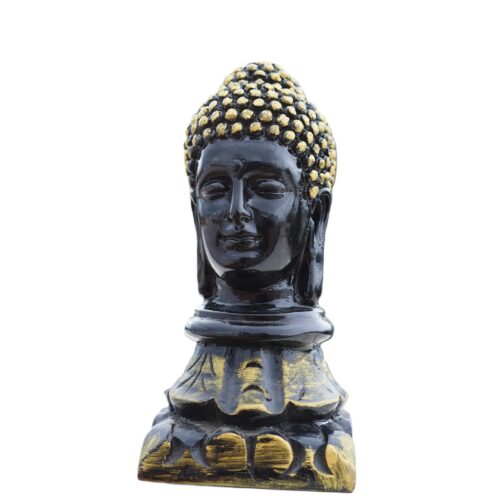 Black Buddha Head Statue - Image 3