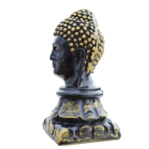 Black Buddha Head Statue - Image 4