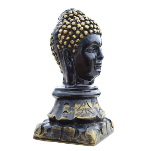 Black Buddha Head Statue - Image 5