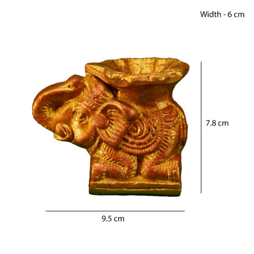 Elephant Deepam holder - Image 2